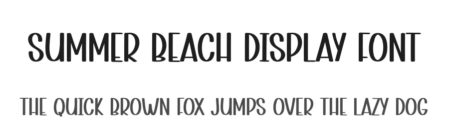 Summer Beach Display Font by andikastudio — Display Font