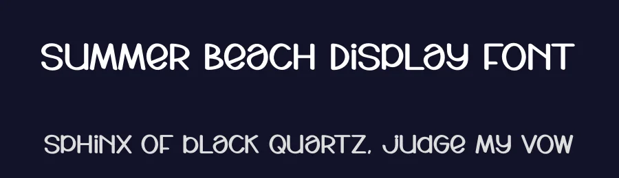 Summer Beach Display Font by andikastudio — Display Font — thumbnail 2