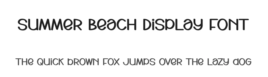 Summer Beach Display Font by andikastudio — Display Font
