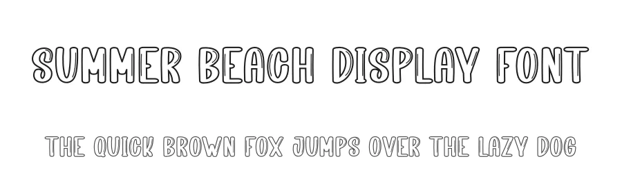 Summer Beach Display Font by creativeletter — Display Font