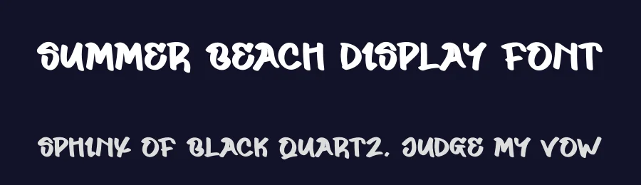 Summer Beach Display Font by creativeletter — Display Font — thumbnail 2