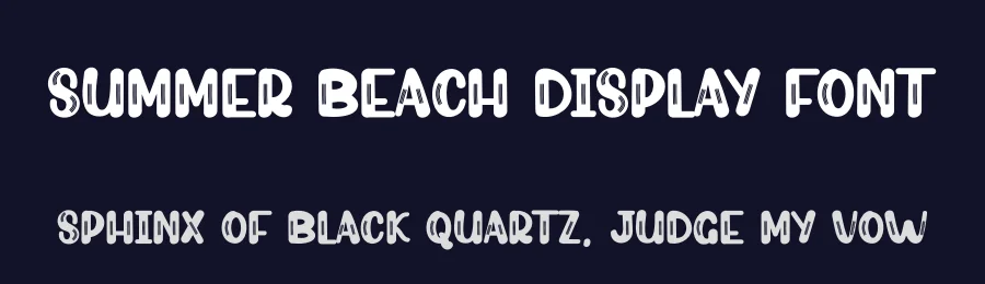 Summer Beach Display Font by creativeletter — Display Font — thumbnail 2