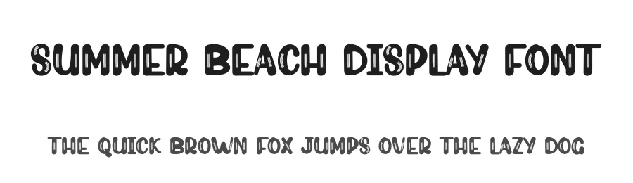 Summer Beach Display Font by creativeletter — Display Font