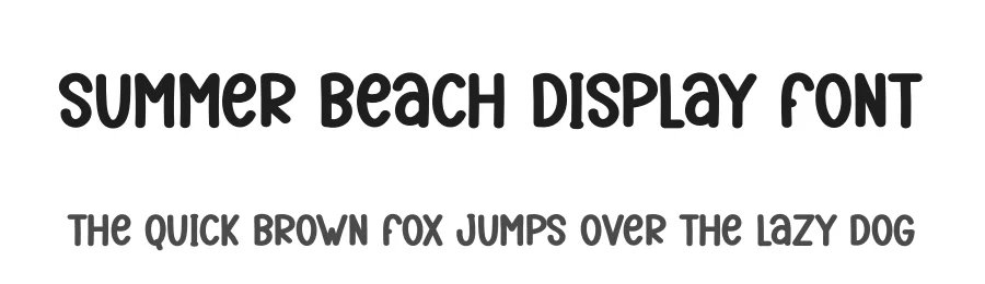 Summer Beach Display Font by creativeletter — Display Font