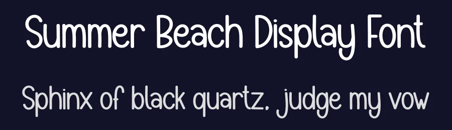 Summer Beach Display Font by creativeletter — Display Font — thumbnail 2