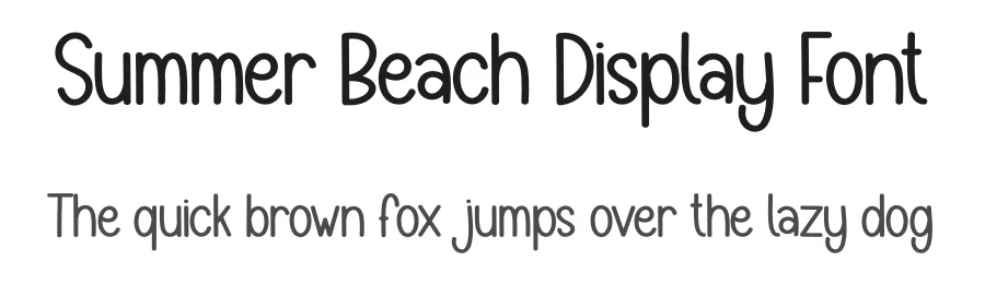 Summer Beach Display Font by creativeletter — Display Font