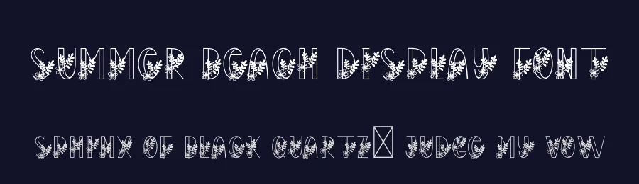 Summer Beach Display Font by creativeletter — Decorative Font — thumbnail 2