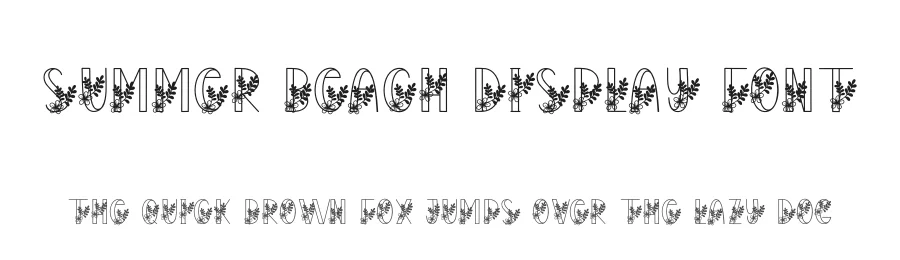 Summer Beach Display Font by creativeletter — Decorative Font
