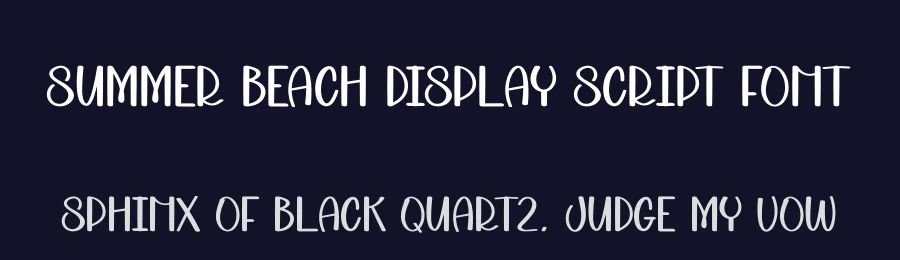 Summer Beach Display Script Font by andikastudio — Display Font — thumbnail 2