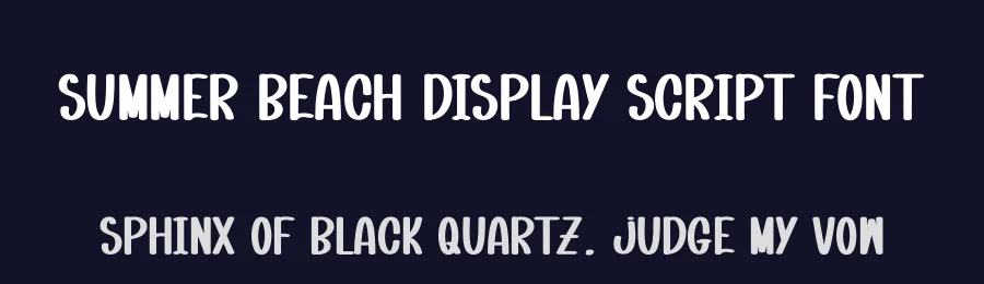 Summer Beach Display Script Font by andikastudio — Display Font — thumbnail 2