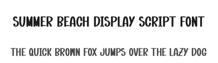 Summer Beach Display Script Font by andikastudio — Display Font