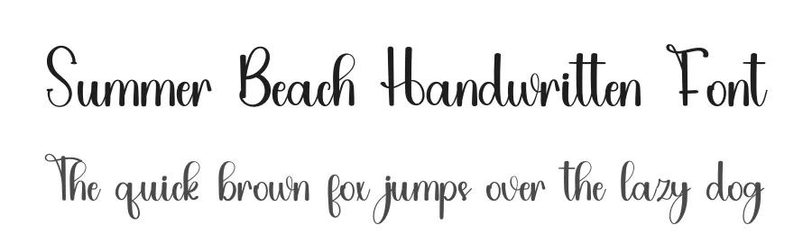Summer Beach Handwritten Font by inermediaSTUDIO — Script Handwritten Font