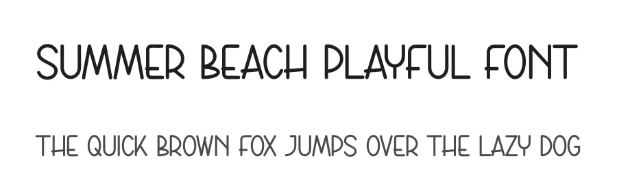 Summer Beach Playful Font by andikastudio — Display Font