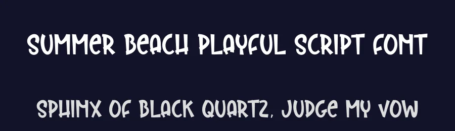Summer Beach Playful Script Font by andikastudio — Display Font — thumbnail 2
