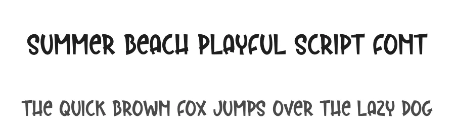 Summer Beach Playful Script Font by andikastudio — Display Font