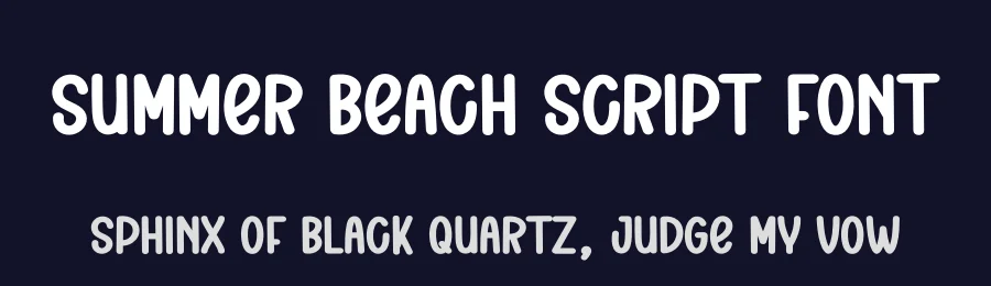 Summer Beach Script Font by andikastudio — Display Font — thumbnail 2