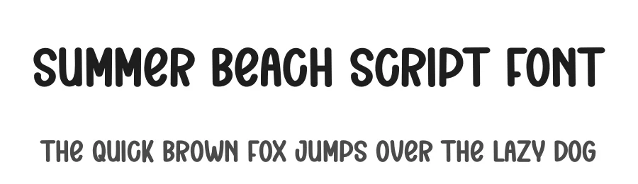 Summer Beach Script Font by andikastudio — Display Font