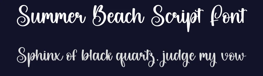 Summer Beach Script Font by creativeletter — Script Handwritten Font — thumbnail 2