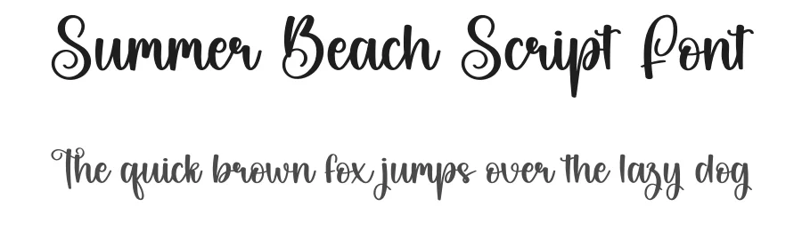 Summer Beach Script Font by creativeletter — Script Handwritten Font