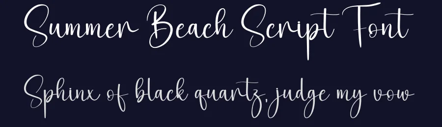 Summer Beach Script Font by creativeletter — Script Handwritten Font — thumbnail 2