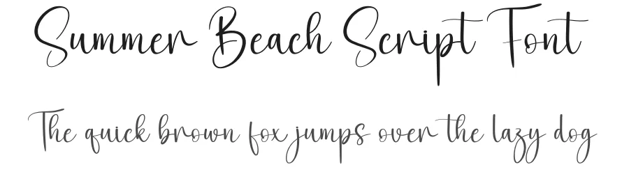 Summer Beach Script Font by creativeletter — Script Handwritten Font