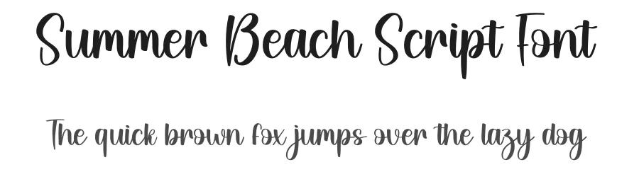 Summer Beach Script Font by creativeletter — Script Handwritten Font