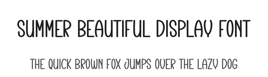 Summer Beautiful Display Font by creativeletter — Display Font