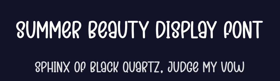 Summer Beauty Display Font by creativeletter — Display Font — thumbnail 2