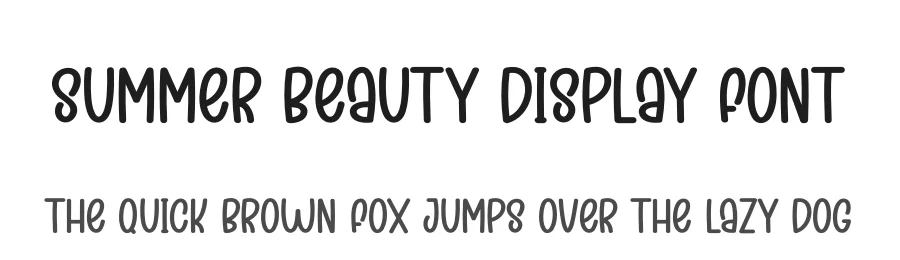 Summer Beauty Display Font by creativeletter — Display Font