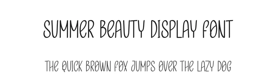 Summer Beauty Display Font by andikastudio — Display Font