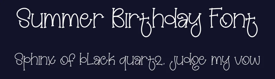 Summer Birthday Font by creativeletter — Script Handwritten Font — thumbnail 2