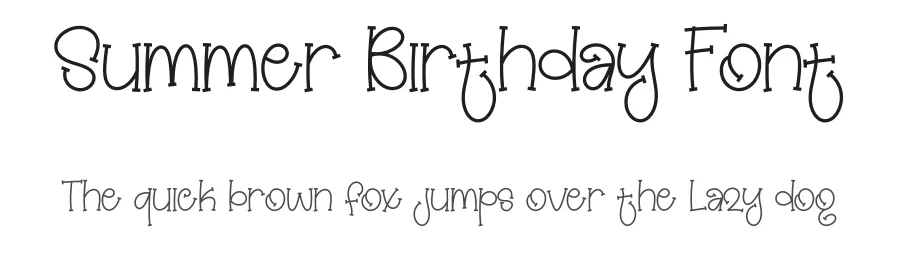 Summer Birthday Font by creativeletter — Script Handwritten Font