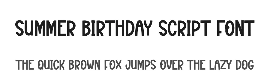 Summer Birthday Script Font by andikastudio — Display Font