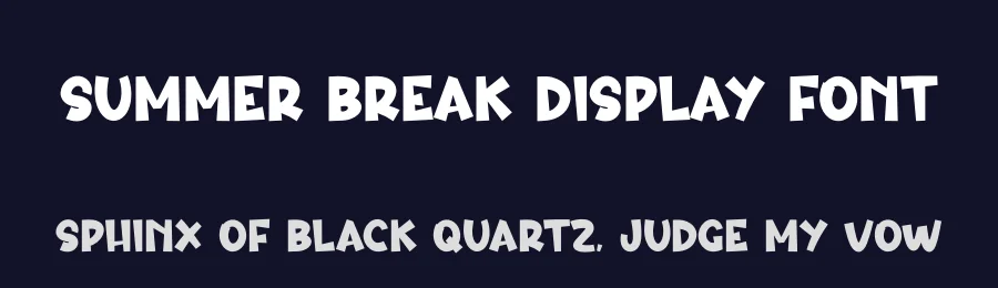 Summer Break Display Font by creativeletter — Display Font — thumbnail 2
