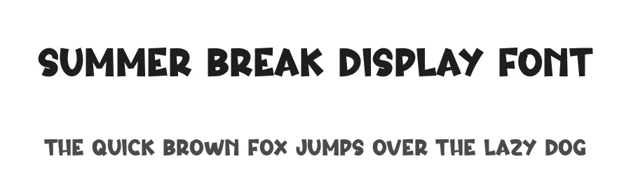 Summer Break Display Font by creativeletter — Display Font