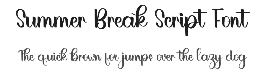 Summer Break Script Font by inermediaSTUDIO — Script Handwritten Font