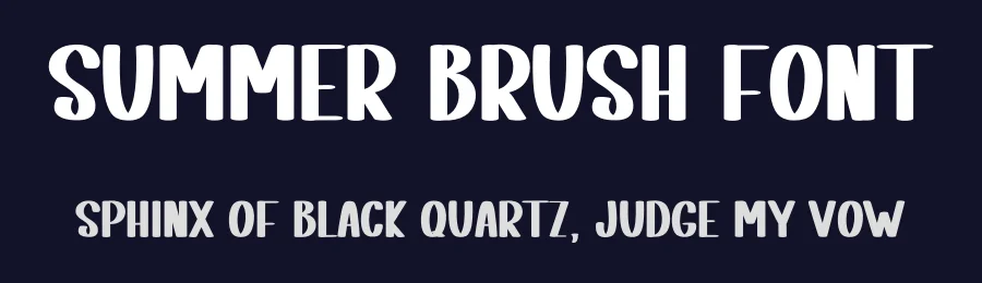 Summer Brush Font by inermediaSTUDIO — Display Font — thumbnail 2