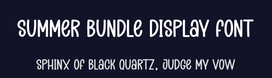 Summer Bundle Display Font by creativeletter — Display Font — thumbnail 2