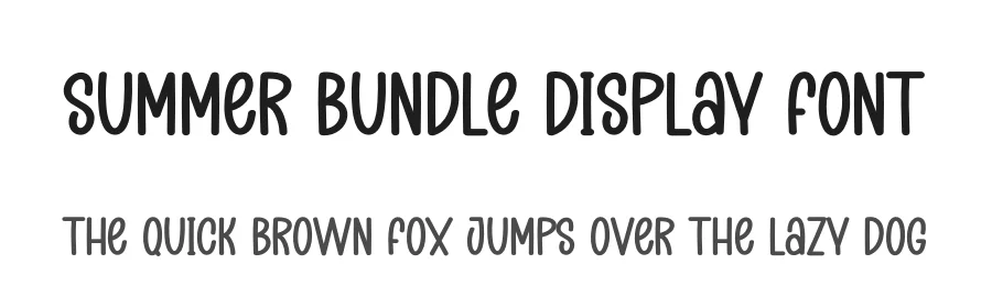 Summer Bundle Display Font by creativeletter — Display Font