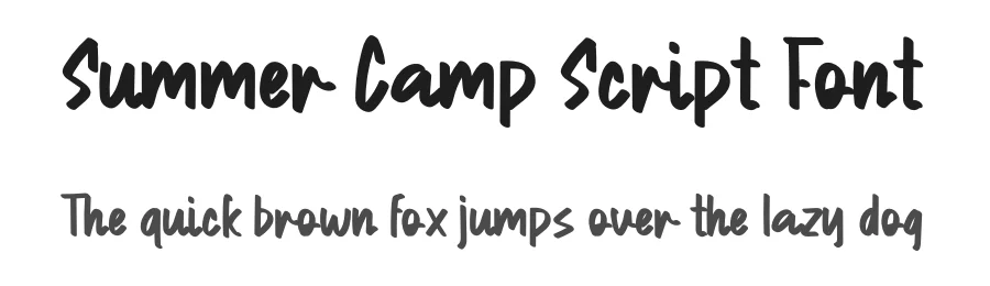 Summer Camp Script Font by levincreative — Script Handwritten Font