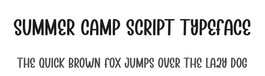 Summer Camp Script Typeface by andikastudio — Display Font