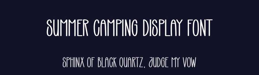 Summer Camping Display Font by creativeletter — Display Font — thumbnail 2