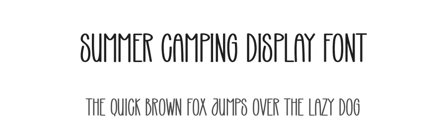 Summer Camping Display Font by creativeletter — Display Font