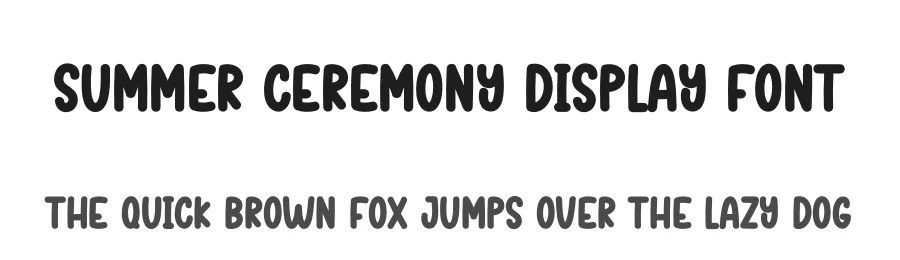 Summer Ceremony Display Font by creativeletter — Script Handwritten Font