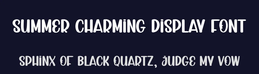 Summer Charming Display Font by creativeletter — Display Font — thumbnail 2