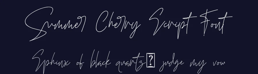 Summer Cherry Script Font by letterara — Script Handwritten Font — thumbnail 2