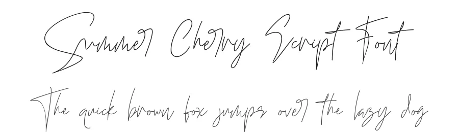 Summer Cherry Script Font by letterara — Script Handwritten Font