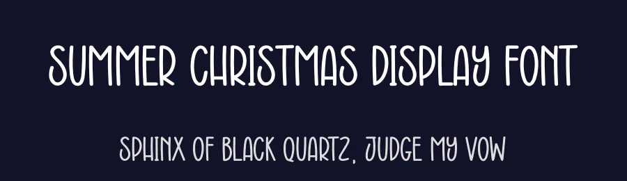 Summer Christmas Display Font by creativeletter — Display Font — thumbnail 2