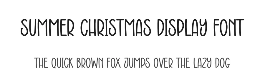 Summer Christmas Display Font by creativeletter — Display Font