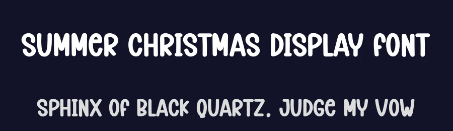 Summer Christmas Display Font by creativeletter — Display Font — thumbnail 2